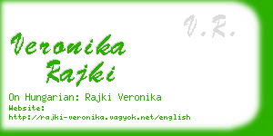 veronika rajki business card